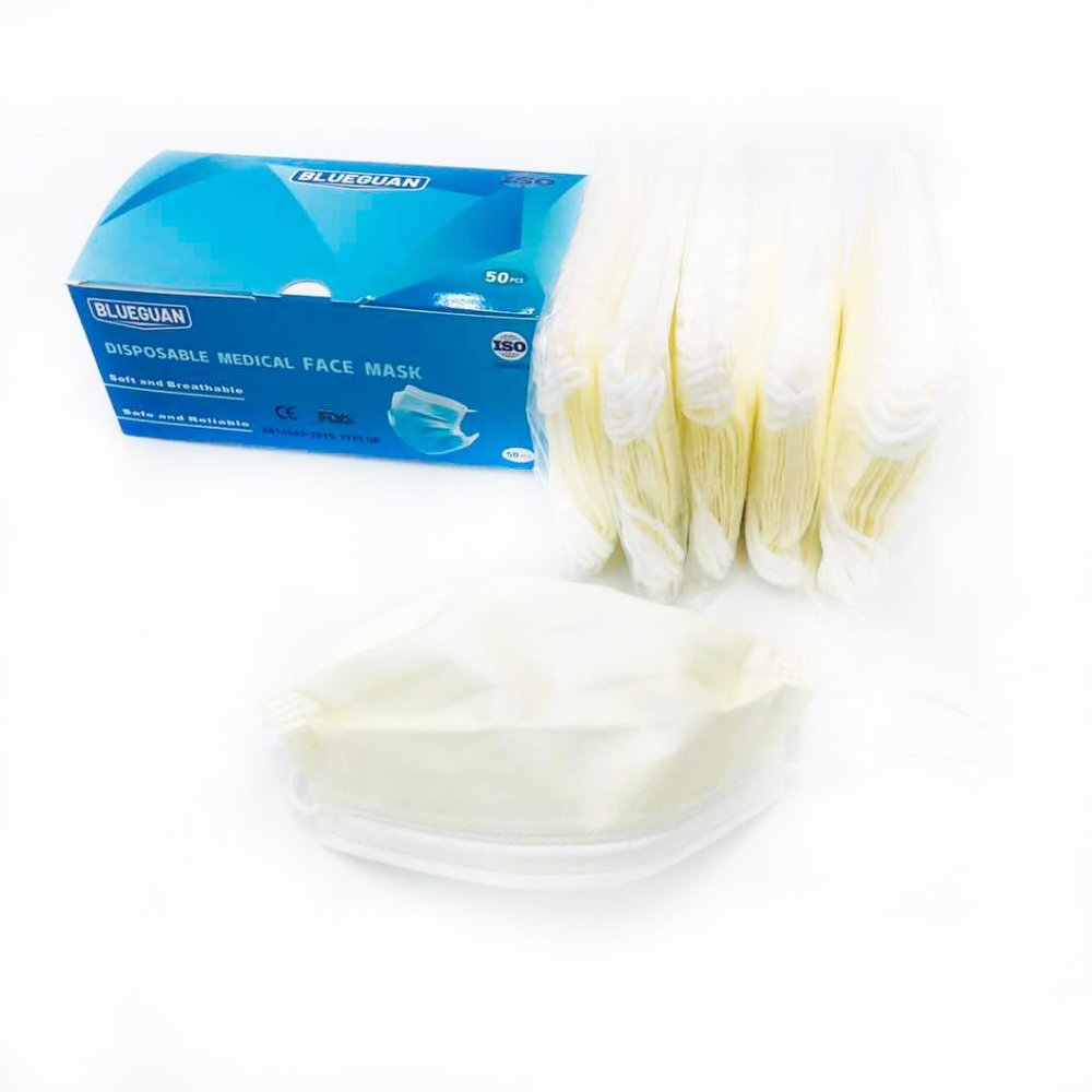 FDA / CE approved Disposable Medical Face Mask 50Y
